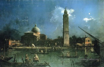 Canaletto œuvres - célébration de la nuit en dehors de l’église de san pietro di castello Canaletto